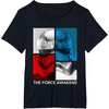image:imageStar Wars The Force Awakens Red White amp Blue Split Phasma TShirtBlack