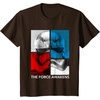 image:imageStar Wars The Force Awakens Red White amp Blue Split Phasma TShirtBrown