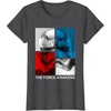 image:imageStar Wars The Force Awakens Red White amp Blue Split Phasma TShirtDark Heather Grey