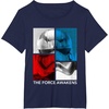 image:imageStar Wars The Force Awakens Red White amp Blue Split Phasma TShirtNavy Blue
