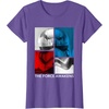 image:imageStar Wars The Force Awakens Red White amp Blue Split Phasma TShirtPurple Heather