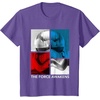 image:imageStar Wars The Force Awakens Red White amp Blue Split Phasma TShirtPurple Heather