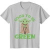 image:imageYoda  Good to Be Green TShirtSilver Grey