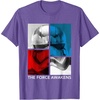 image:imageStar Wars The Force Awakens Red White amp Blue Split Phasma TShirtPurple Heather