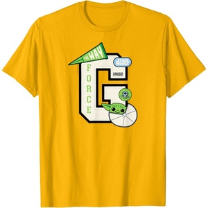 image:imageGrogu  Letterman TShirtGolden Yellow