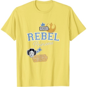 image:imageStar Wars  Leia  Rebel Princess Faux Patches TShirtLemon Yellow