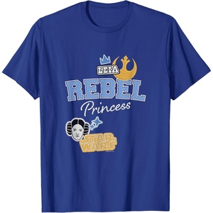 image:imageStar Wars  Leia  Rebel Princess Faux Patches TShirtRoyal Blue