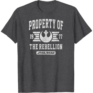 image:imageStar Wars  Property Of The Rebellion TShirtDark Heather Grey
