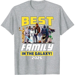 image:imageStar Wars Best Family in the Galaxy Group Trip Vacation 2026 TShirtHeather Grey
