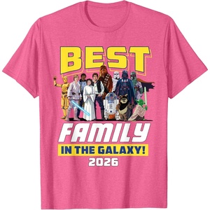 image:imageStar Wars Best Family in the Galaxy Group Trip Vacation 2026 TShirtPink Heather