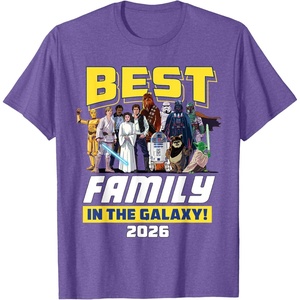 image:imageStar Wars Best Family in the Galaxy Group Trip Vacation 2026 TShirtPurple Heather