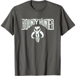 image:imageStar Wars Bounty Hunter Mandalorian Mythosaur Skull Emblem TShirtAsphalt Grey