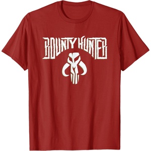 image:imageStar Wars Bounty Hunter Mandalorian Mythosaur Skull Emblem TShirtCranberry Red
