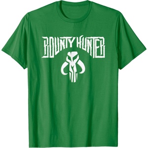 image:imageStar Wars Bounty Hunter Mandalorian Mythosaur Skull Emblem TShirtKelly Green