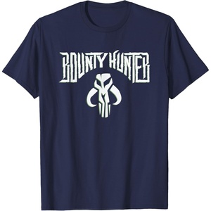 image:imageStar Wars Bounty Hunter Mandalorian Mythosaur Skull Emblem TShirtNavy Blue