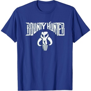 image:imageStar Wars Bounty Hunter Mandalorian Mythosaur Skull Emblem TShirtRoyal Blue