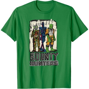image:imageStar Wars Bounty Hunters 4LOM IG88 amp Bossk Stylized Art TShirtKelly Green