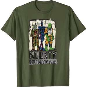 image:imageStar Wars Bounty Hunters 4LOM IG88 amp Bossk Stylized Art TShirtOlive Green