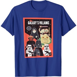 image:imageStar Wars Classic Vintage Chibi Galaxys Villains Poster TShirtRoyal Blue