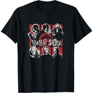 image:imageStar Wars Dark Side Villains Vintage Collage Chest Poster TShirtBlack