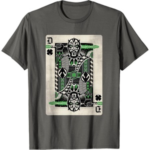image:imageStar Wars Darth Maul St Patricks Day Playing Card TShirtAsphalt Grey