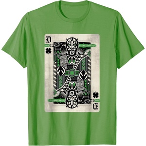 image:imageStar Wars Darth Maul St Patricks Day Playing Card TShirtGrass Green