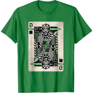 image:imageStar Wars Darth Maul St Patricks Day Playing Card TShirtKelly Green