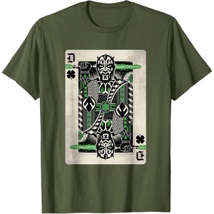 image:imageStar Wars Darth Maul St Patricks Day Playing Card TShirtOlive Green