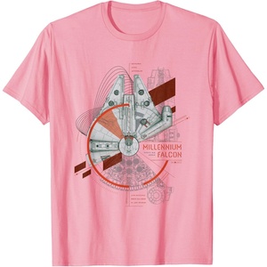 image:imageStar Wars Epic Millennium Falcon Schematic Big Chest Poster TShirtPink