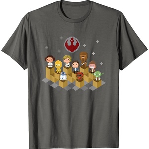 image:imageStar Wars Iconic Epic Rebel Alliance Group Shot Chibi Poster TShirtAsphalt Grey