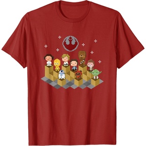 image:imageStar Wars Iconic Epic Rebel Alliance Group Shot Chibi Poster TShirtCranberry Red