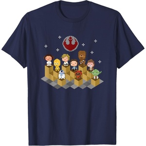 image:imageStar Wars Iconic Epic Rebel Alliance Group Shot Chibi Poster TShirtNavy Blue