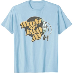 image:imageStar Wars May the 4th Be With You 2024 Death Star Retro TShirtBaby Blue