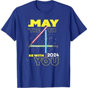 image:imageStar Wars May the 4th Be With You 2024 Lightsabers TShirtRoyal Blue