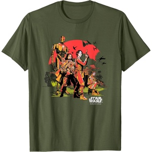 image:imageStar Wars Rogue One Last Stand Island Retro Distressed TShirtOlive Green