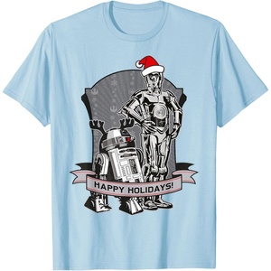 image:imageStar Wars The Clone Wars Happy Holidays Droid TShirtBaby Blue