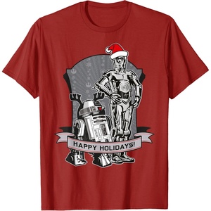 image:imageStar Wars The Clone Wars Happy Holidays Droid TShirtCranberry Red