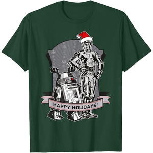 image:imageStar Wars The Clone Wars Happy Holidays Droid TShirtDark Green