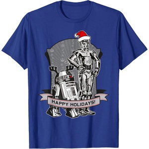 image:imageStar Wars The Clone Wars Happy Holidays Droid TShirtRoyal Blue