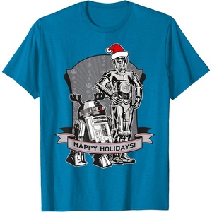 image:imageStar Wars The Clone Wars Happy Holidays Droid TShirtSapphire Blue