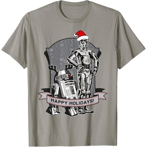 image:imageStar Wars The Clone Wars Happy Holidays Droid TShirtSlate Grey