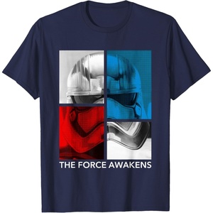 image:imageStar Wars The Force Awakens Red White amp Blue Split Phasma TShirtNavy Blue