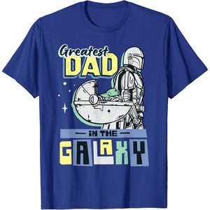 image:imageStar Wars The Mandalorian amp Grogu Greatest Dad in the Galaxy TShirtRoyal Blue