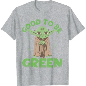 image:imageYoda  Good to Be Green TShirtHeather Grey