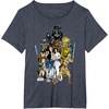 image:imageStar Wars  Character Collage TShirtHeather Blue