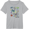 image:imageStar Wars  Scribble Ships TShirtHeather Grey