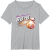 image:imageStar Wars BB8 Resistance Hero Retro 80s Style Chest Logo TShirtHeather Grey