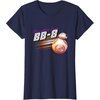 image:imageStar Wars BB8 Resistance Hero Retro 80s Style Chest Logo TShirtNavy Blue