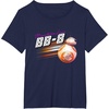 image:imageStar Wars BB8 Resistance Hero Retro 80s Style Chest Logo TShirtNavy Blue
