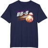 image:imageStar Wars BB8 Resistance Hero Retro 80s Style Chest Logo TShirtNavy Blue